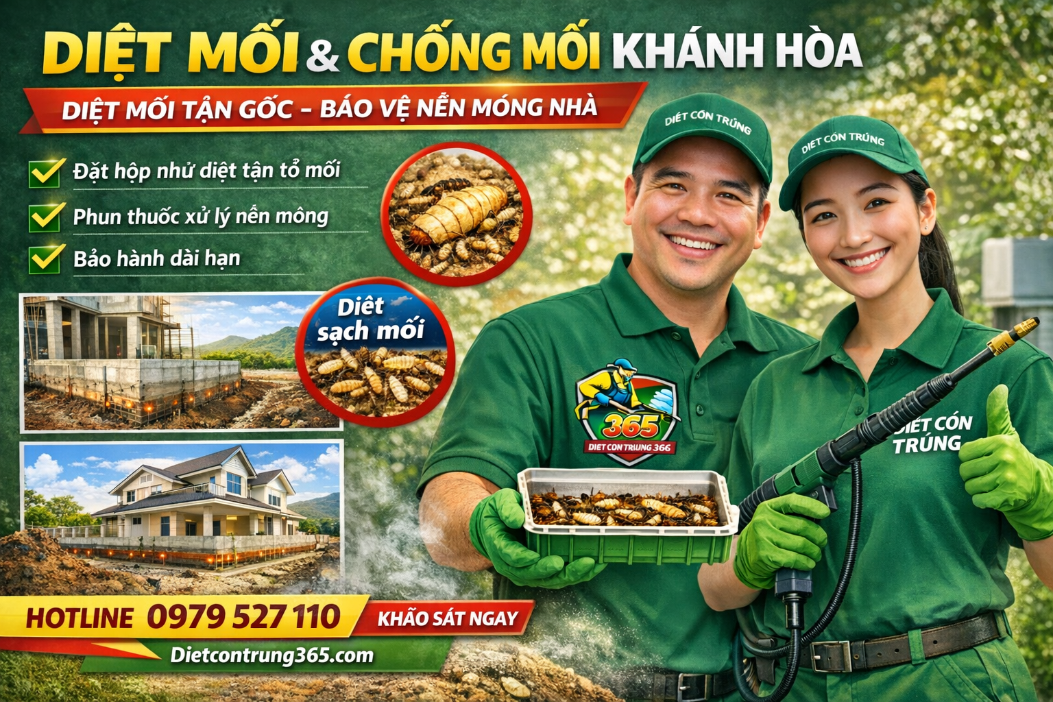DIỆT MỐI - CHỐNG MỐI - DIỆT CÔN TRÙNG KHÁNH HÒA Diệt mối Khánh Hòa
