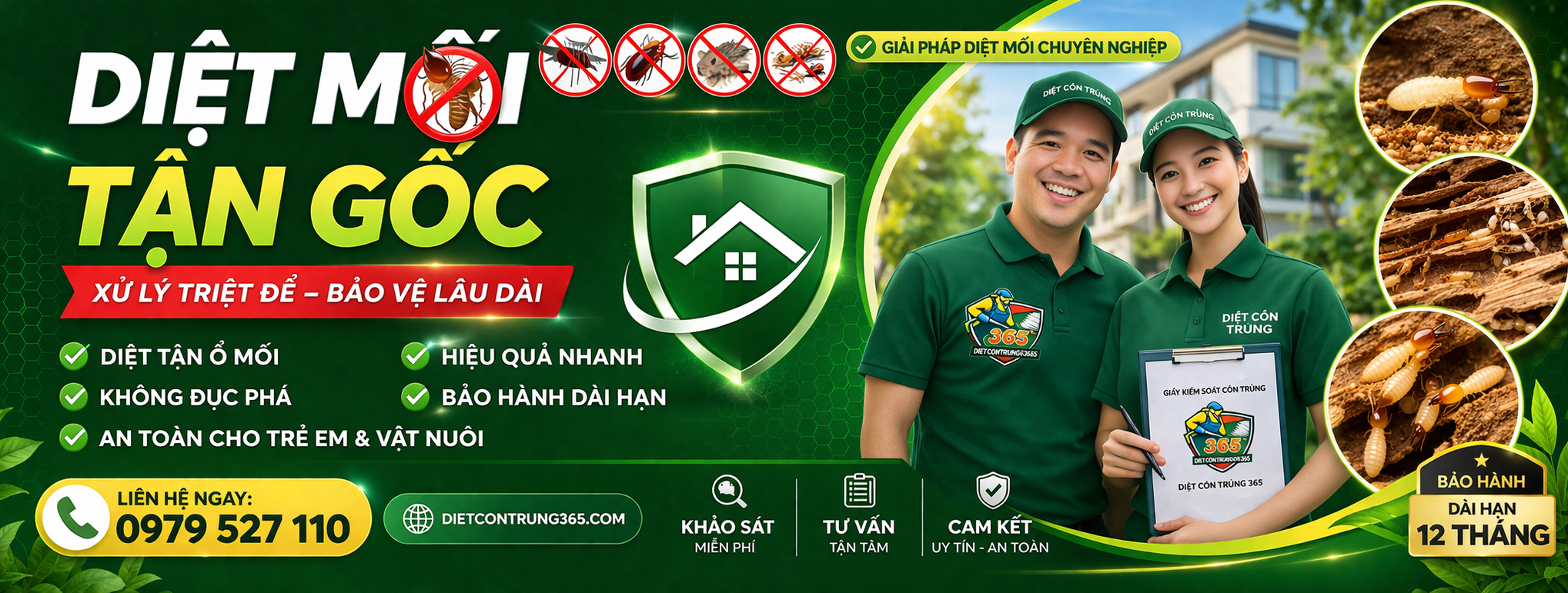 DIỆT MỐI - CHỐNG MỐI - DIỆT CÔN TRÙNG KHÁNH HÒA Chi nhánh diệt mối Khánh Hòa